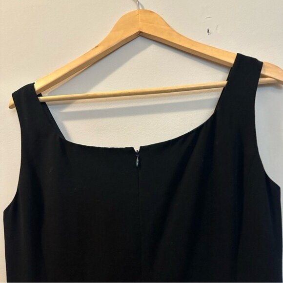 Pía Rucci Black Maxi Pencil Dress Sleeveless Elegant Size 8 - Picture 5 of 11